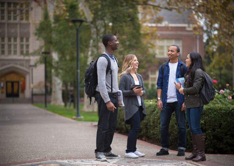 group of diverse students